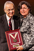 Alumni Bill Strasburg and Dr. Karen A. Stout