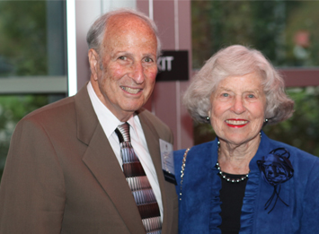Honorary Alumnus Charles Kahn, Jr. and his wife Barbara. Charles was a founding member of the College's Board of Trustees and served on the board from 1964-2008.